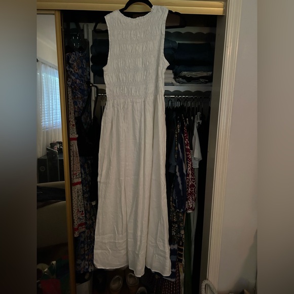 Dissh smocked linen maxi dress - Picture 2 of 3